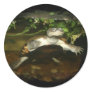 African Side Necked Turtle Photograph Round Stickers
