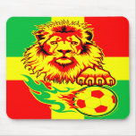 African Soccer Lion mousepad