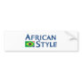 African Style Made In Brazil Bumper Sticker