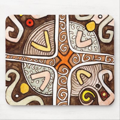 African Style Motif Mousepad by ShouShou