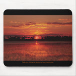 African sunset Botswana mousepads