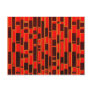 African Textile Inspired Abstract Post Cards
