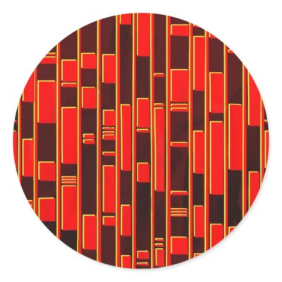 African Textile Inspired Abstract Sticker by artberry