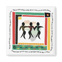 African Unity Refrigerator Magnets