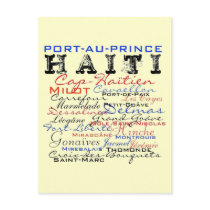 African Urban Haiti custom Collection Postcard
