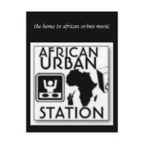 african urban station postcards