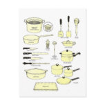 African utensils postcards