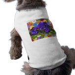 African violet pet tee