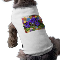 African violet pet tee