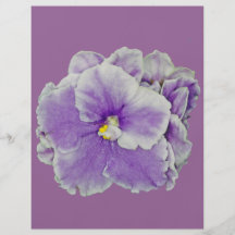 African Violet Purple Personalized Flyer