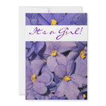 African Violets Baby Shower Invitation
