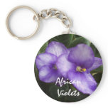 African Violets Keychain
