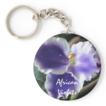 African Violets Keychain