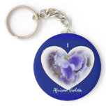 African Violets Keychain