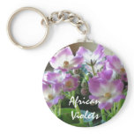 African Violets Keychain