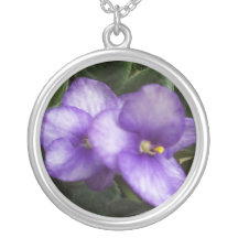 African Violets  Necklace