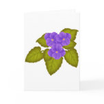 African Violets Purple Cards