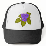 African Violets Purple Hat