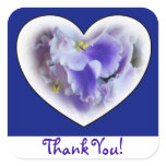 African Violets Thank You Sticker