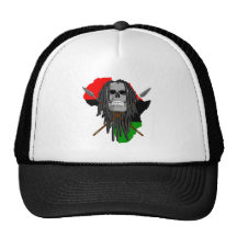 African Warrior Skull Hat