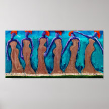 African wild copper fashion plakate
