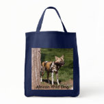 African Wild Dog-001, African Wild Dog Canvas Bags