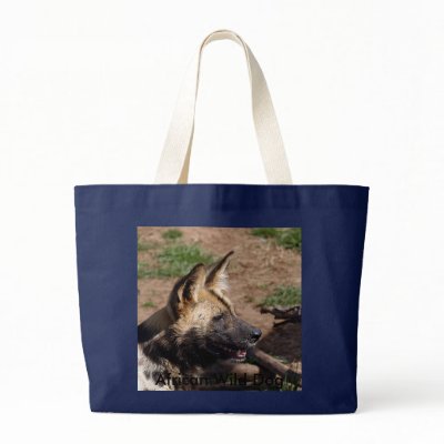 African Wild Dog-009, African Wild Dog Bags by NatureByDesign