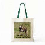 African Wild Dog-015, African Wild Dog Canvas Bags