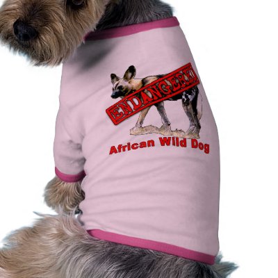 African Wild Dog Endangered Animal Products Pet Clothes by EndangeredCreatures