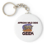 African Wild Dog Geek Key Chain