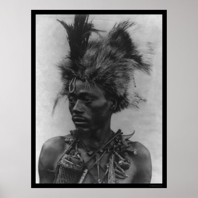 African Witch Doctor 1920 Poster by lc_vintagephotos