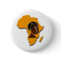 African Woman on the Continent Pins