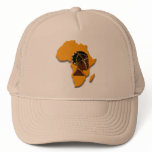 African Woman on the Continent Mesh Hats