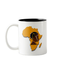 African Woman on the Continent Coffee Mugs