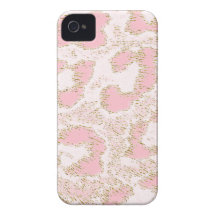 Africankoko Custom Pink  Leopard Skin iPhone 4 Cover