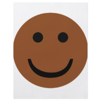 Afro-American smiley icon Flyer Design