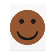 Afro-American smiley icon Post Card