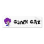 Afro Clown Bumper Sticker