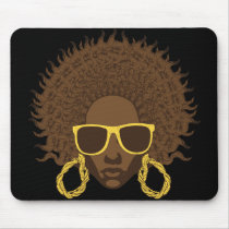 Afro Cool Mouse Pad