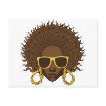 Afro Cool Postcard
