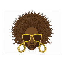Afro Cool Postcard