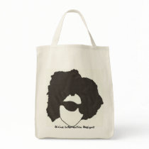 Afro Glasses Grocery Tote Bag