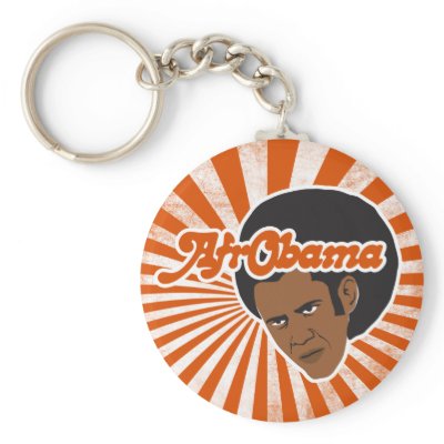 Afro Obama Key Chains by Piratesvsninjas