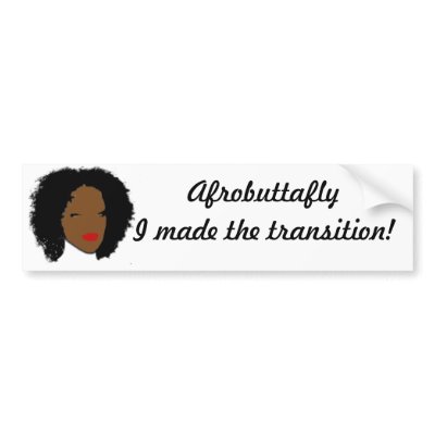 Afrobuttafly Bumper Sticker by Afrobuttafly