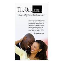 Afrocentric - Dating Service, Matchmaking, Singles Business Cards
