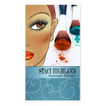 Afrocentric Makeup Artist Illustration business cards