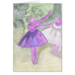After Degas greetings card Coloured