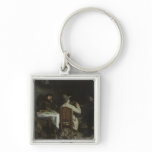 After Dinner at Ornans, 1848 Keychains
