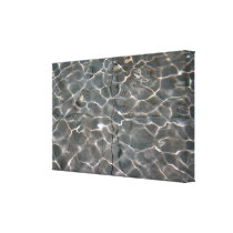 After Hockney: Light patterns on water Stretched Canvas Prints
