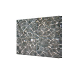After Hockney: Light patterns on water Stretched Canvas Prints